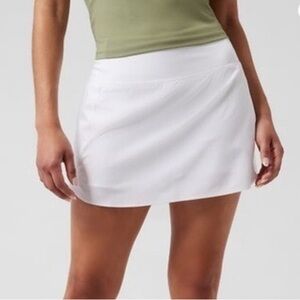 Athleta white run with it skirt- Size medium